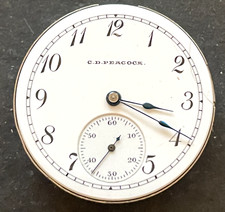 Antique 1900 Elgin Grade 203 Pocket Watch Movement Running Ticks 0s 15j USA