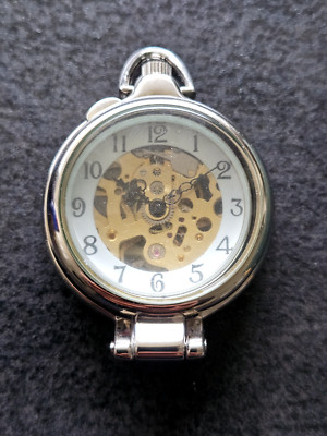 Mechanische Skelett  Skeleton Taschenuhr Pocket Watch 6-18