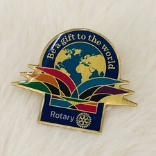 Rotary Club International Enamel Lapel Pin - Be a Gift to the World