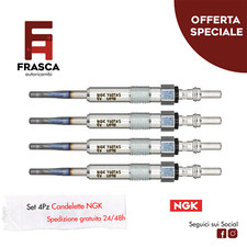 Candelette 4 Pezzi NGK Volkswagen Touran 1.9 TDI 100 CV 2.0 TDI 140 CV