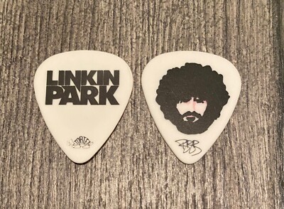 LINKIN PARK - BRAD DELSON Guitar Pick 2008 Projekt Revolution Tour Face Logo