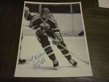 ESA TIKKANEN SIGNED AUTOGRAPHED MEL BAILEY EDMONTON OILERS 8X10 PHOTO J1 