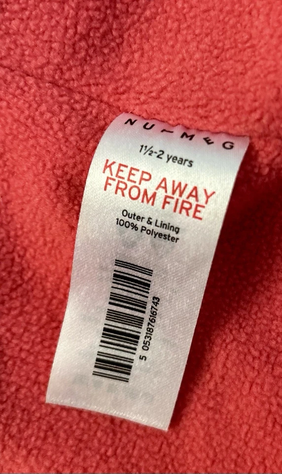 Nutmeg Baby Girl Toddler Lightweight Summer Rain Mac 18-24 Months - Image 4 of 4