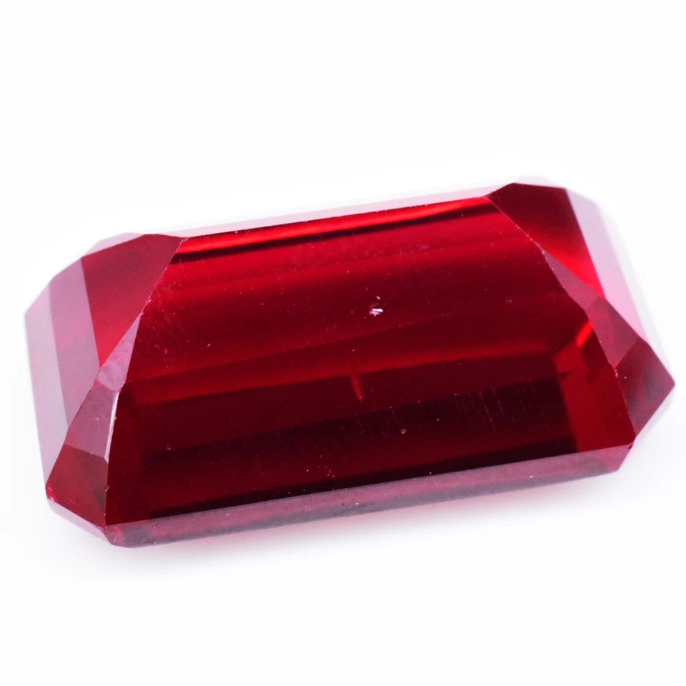 Certified 29.30 Ct Red Ruby Radiant Cut Natural Loose Gemstone - Image 4 of 4