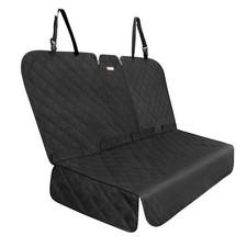 Back Seat Cover for Large SUVs/Trucks Rear Split Bench - Heavy Large-56"W Black