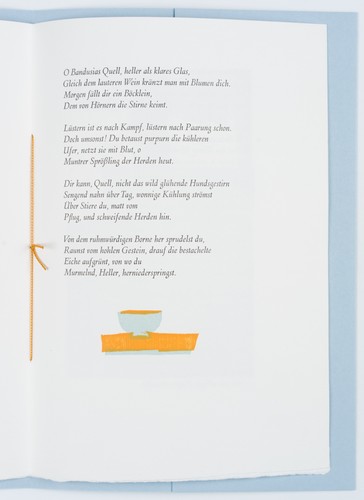 H. STUDER (1920-2018), Drei Oden, 2004, Farbholzschnitt nach 1945 Fantasie - Picture 2 of 4