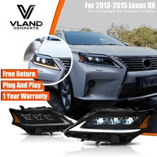 Vland Led Headlights For Lexus Rx Series 3th Gen Al10 2008-2015 Wdrl Sequential