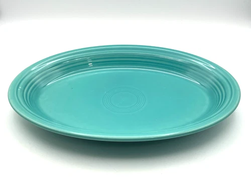 Fiesta Oval Platter Serving Dish Turquoise Blue 13 1/2" x 9 3/8"