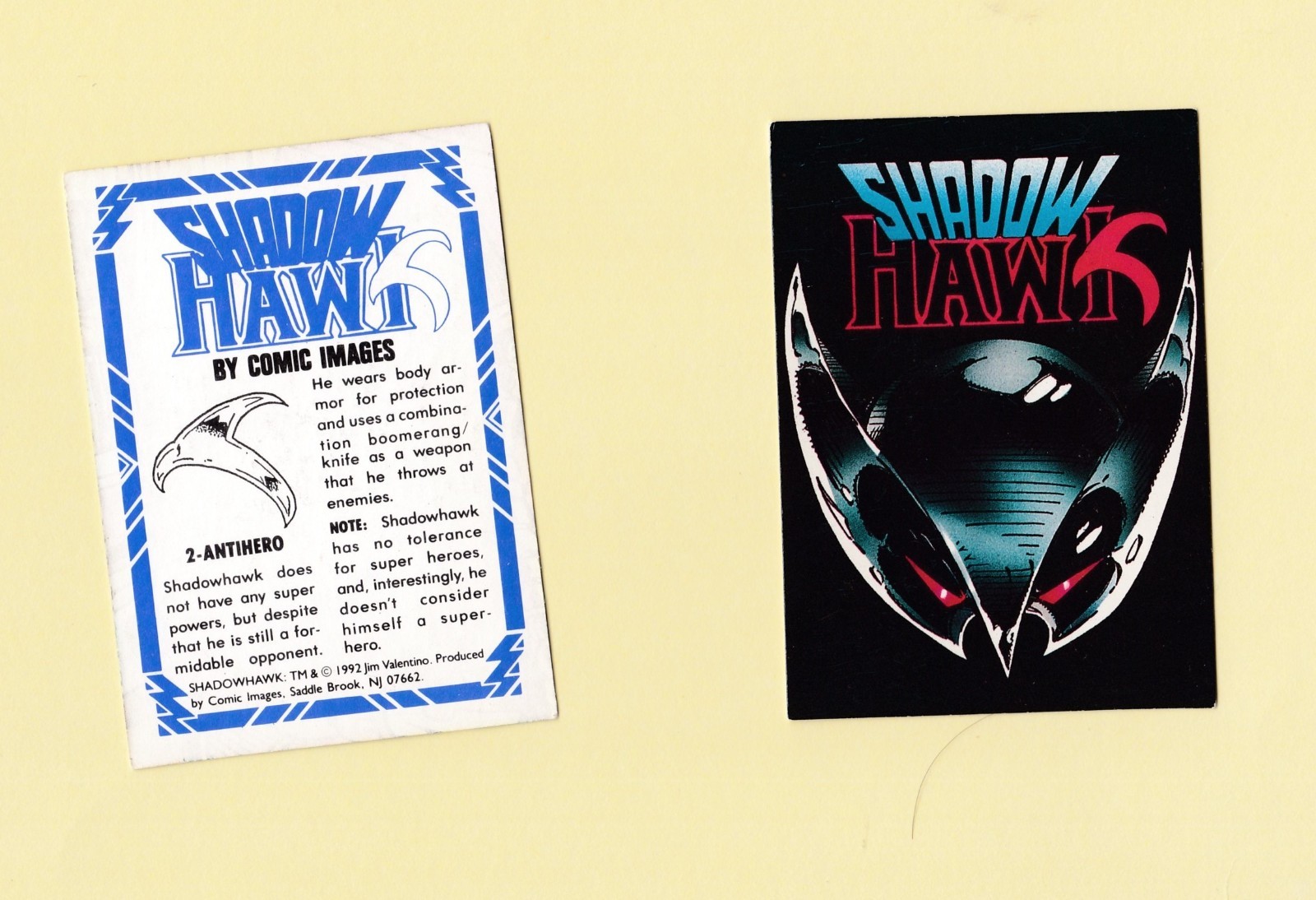 1992 Shadow Hawk by Comic Images Complete Set 90 Cards NM