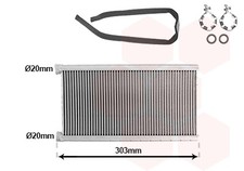 VAN WEZEL Wärmetauscher Innenraumheizung für Audi A6 Avant 2.0 TDI