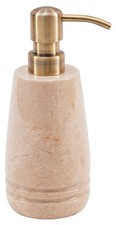 Speshstones Marble Soap Dispenser 7.5 Beige Dish Soap Dispenser Stainless Steel