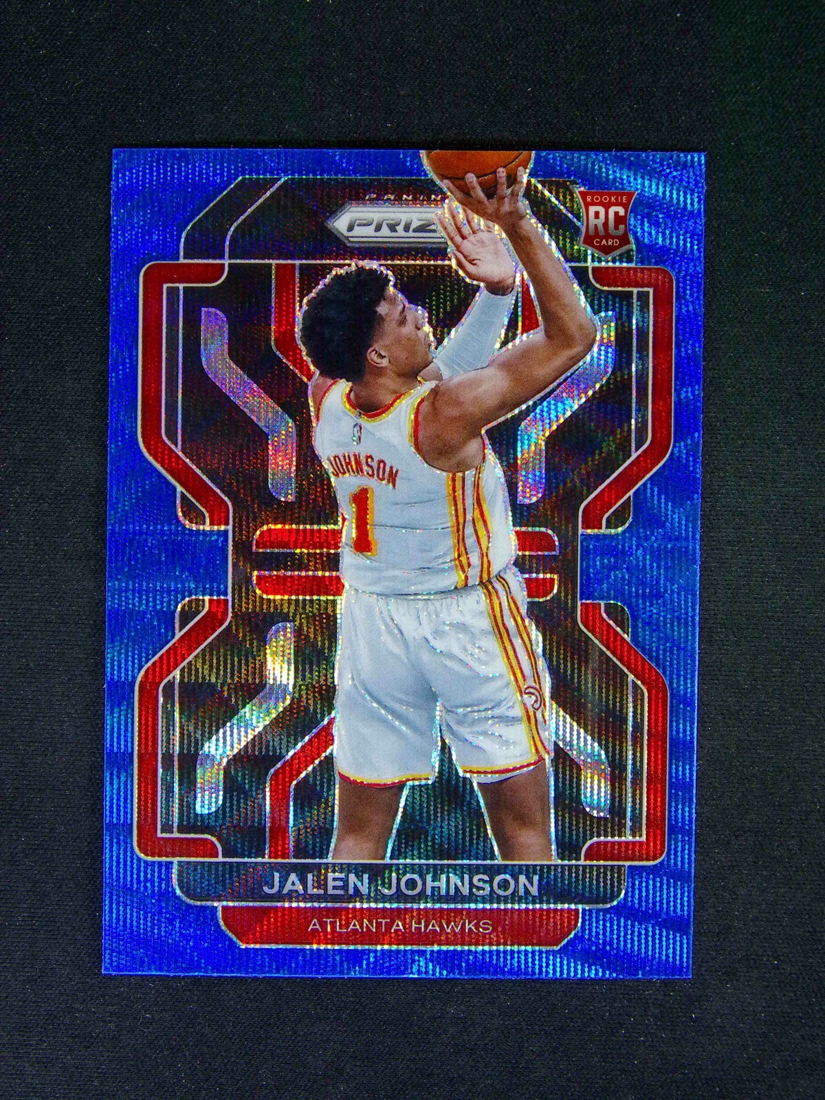 2021-22 Panini Prizm Jalen Johnson #305 RC Rookie Blue Wave