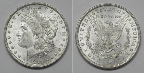 X7527 1879-O Morgan Dollar, BU