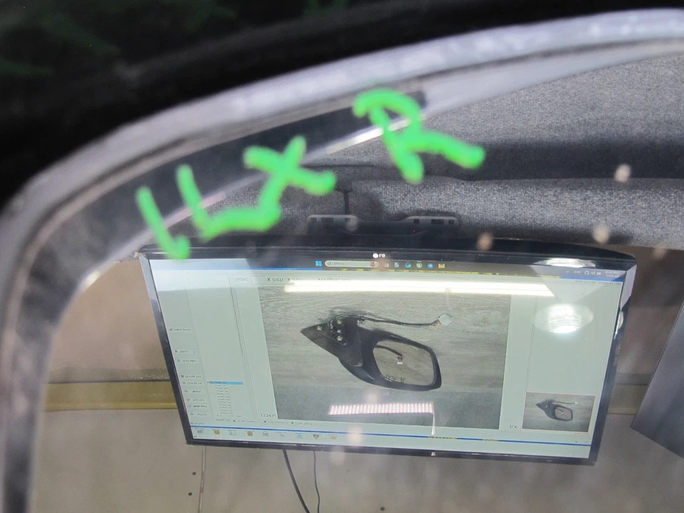 LEXUS J100 LX470 1998-2002 LADO DERECHO PASAJERO PUERTA ELÉCTRICA ESPEJO RETROVISOR EXTERIOR NEGRO Foto 2 de 4