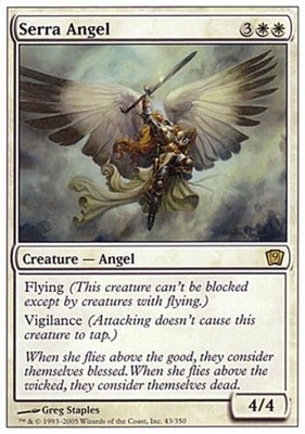 Serra Angel - 9E MTG - Light Play