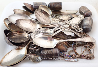 Lot of 630 Grams Sterling Silver Flatware Lot Scrap Parts