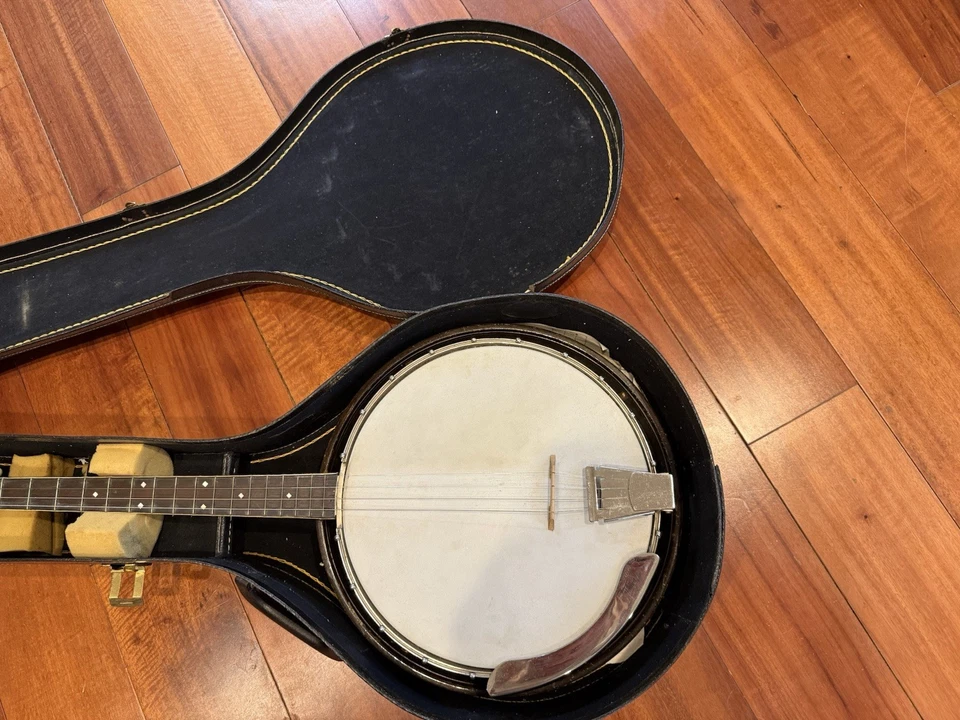 Slingerland May Bell Queen Tenor Banjo w/ Case - very good shape, original - Image 4 of 4