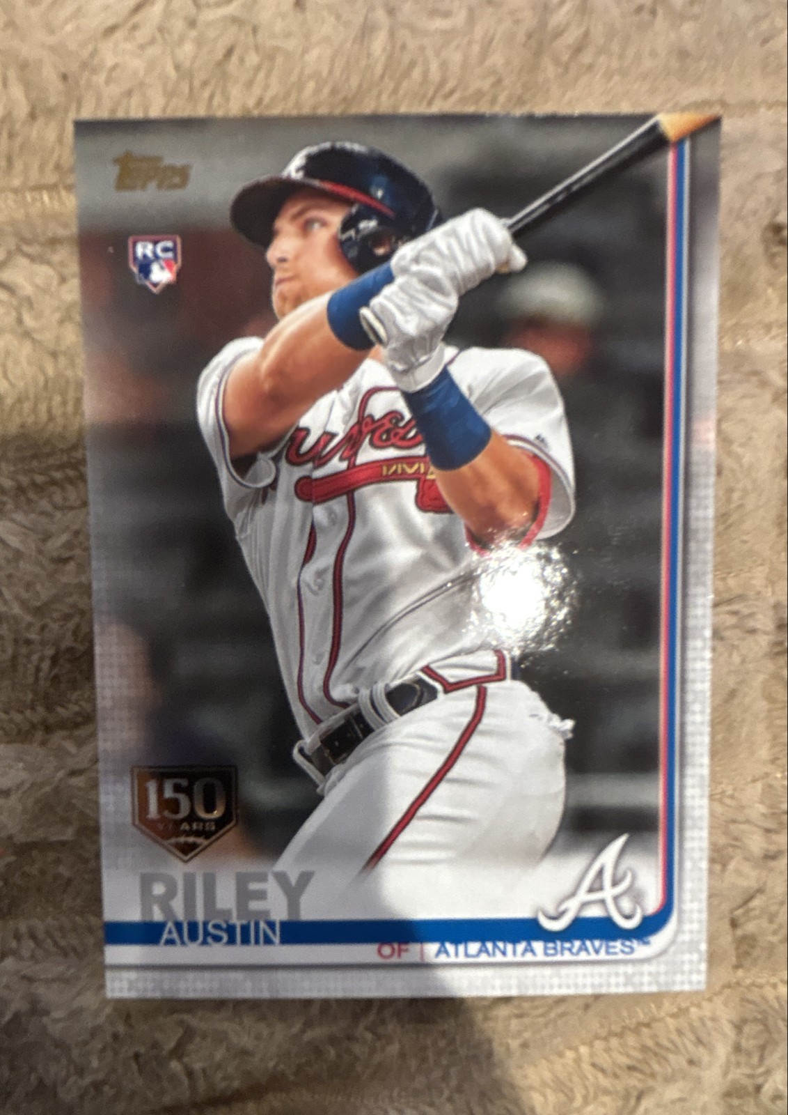 2019 Topps Update Series - Austin Riley #US100 150th Anniversary (RC) F200