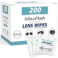 Lens Wipes Pre-Moistened Eyeglasses Camera Glasses Goggles Cleaning 200 Count