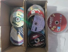 100 - Loose Bulk PC CD Rom Lot - Various Games, Learning,  Software Win/Mac