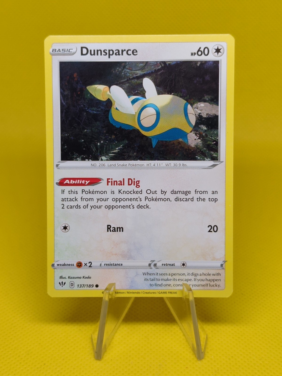 Pokemon - Dunsparce - 137/189 - Common
