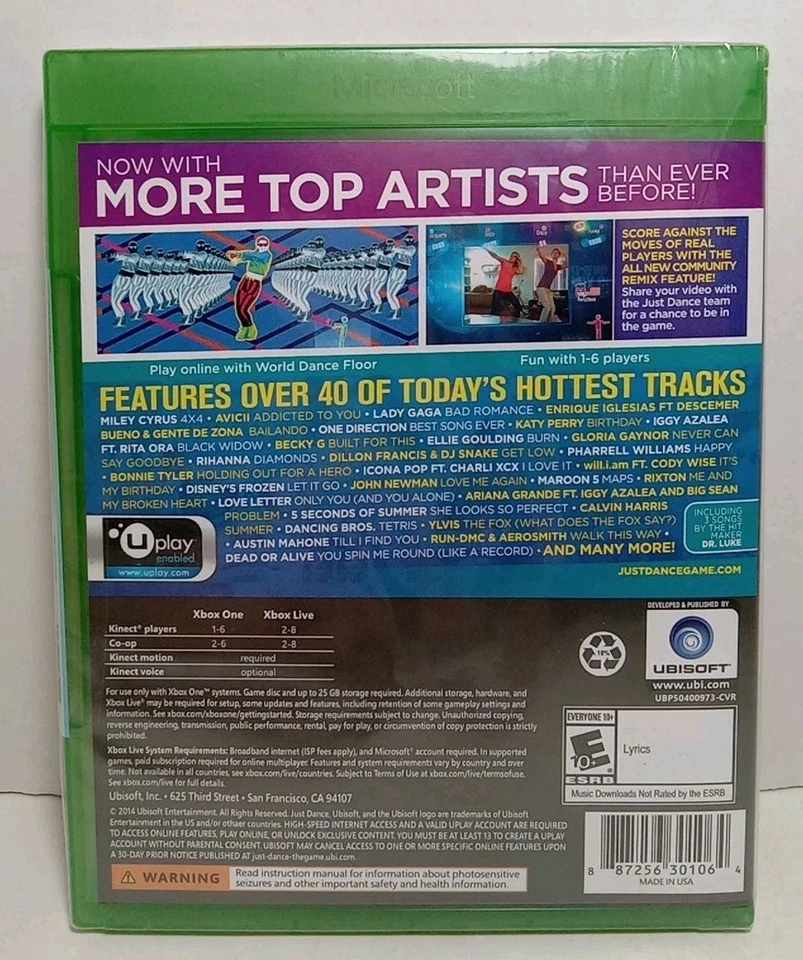 Just Dance 2015 (Microsoft Xbox One, 2014) Ubisoft, Kinect, New/Sealed - Image 2 of 3