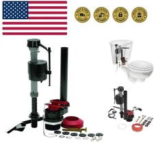 400AKR Universal All in One Toilet Repair Kit for 2-Inch Flush Valves, Easy I...