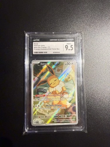 CGC 9.5 Eevee Black Star Promo 173 Prismatic Evolutions ETB Pokémon MINT+