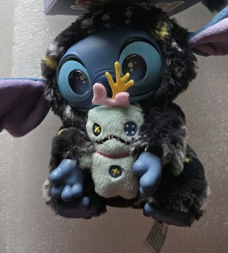HAPPY HAUL Disney Stitch Sleepy Star STITCH w/SCRUMP Keychain Plush Vinyl Face
