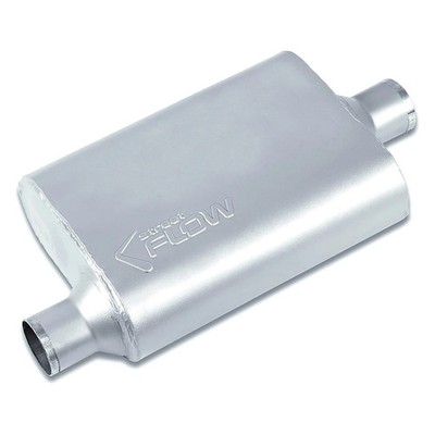 For Ford Escort 81 Street Flow Aluminized Steel Oval 2 Chamber Exhaust Muffler