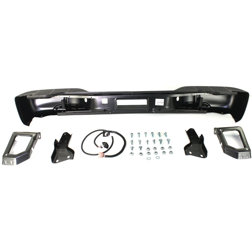 Step Bumper For Chevrolet Tahoe 2000-2006 Rear Black - Image 4 of 4