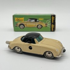 Porsche 356 Schuco Micro Racer 1047 CR ME BEIGE TAN 1:45 Scale