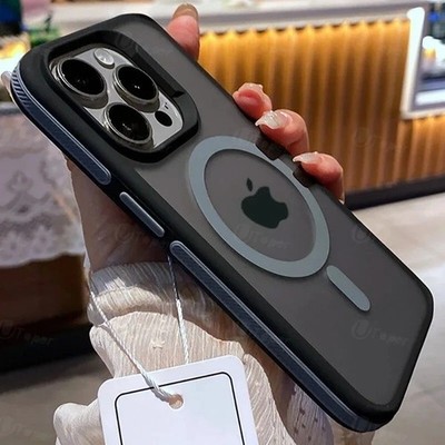 Magnetic Phone Case For iPhone 17 16 15 14 13 12 Pro Max Plus Bumper Hard Cover