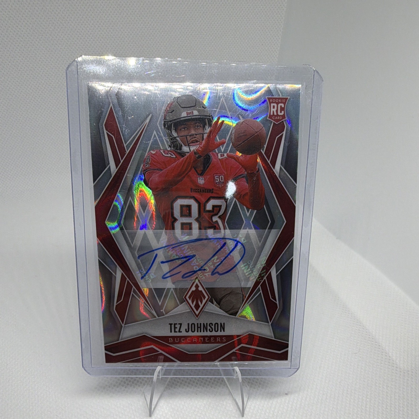2025 Panini Phoenix - Rookies Tez Johnson #166 Silver Autographs /199 (AU, RC)