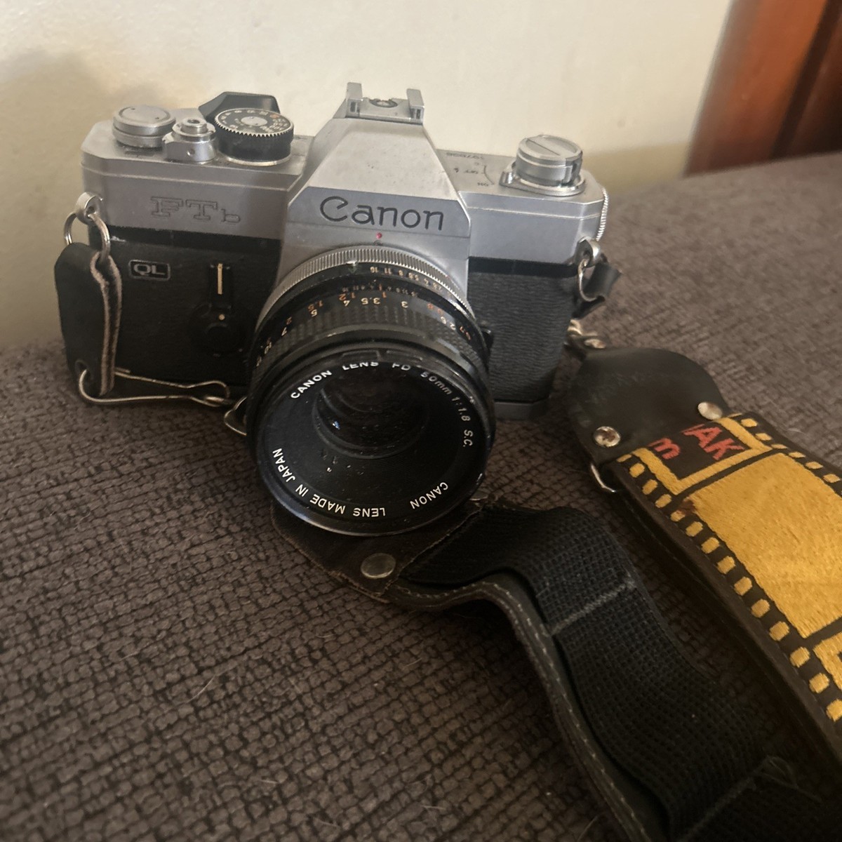 NEAR MINT] Canon FTb QL Silver Film Camera FD 50mm F1.8 S.C SC