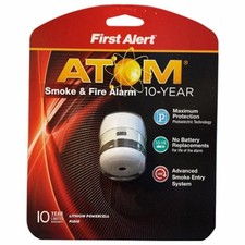 First Alert Atom 10 yr Fire & Smoke Alarm 
