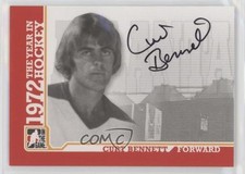 2009-10 ITG 1972 The Year in Hockey Auto Curt Bennett #A-CB Auto 0i5j