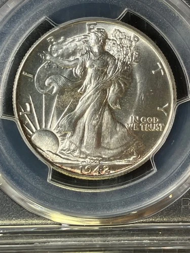 1942 MS64 Walking Liberty Half Dollar, PCGS 34622743
