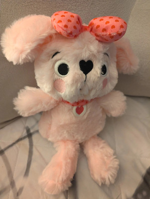 Soft Pink Puppy Dog Heart Nose Stuffed Plush Make Believe Ideas 11'' 2023