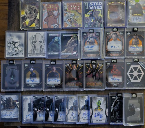 2025 Topps Star Wars Masterwork & Assorted-Low Numbers, Autos & Sketches 35cards