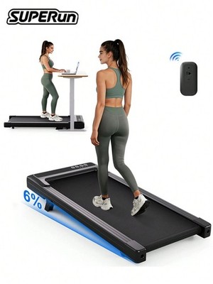 Foldable Under Desk Treadmill 2.5 HP Walking Pad Portable with Remote & Incline
