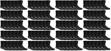 120 PK Loose Fit Gripper Diabetic Slipper Black Sock,Hospital Sock WOMENS 9-11 