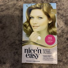 Clairol Nice’n Easy 7 Dark Blonde Permanent 3 Tones & Highlights Hair Color Dye