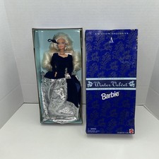 1995 Barbie Doll Winter Velvet Special Edition Avon Vintage Mattel New In Box