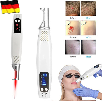 Picosecond Laser Stift Mole Narben Tattoo Entfernung Stift rot/ Blau Licht EU