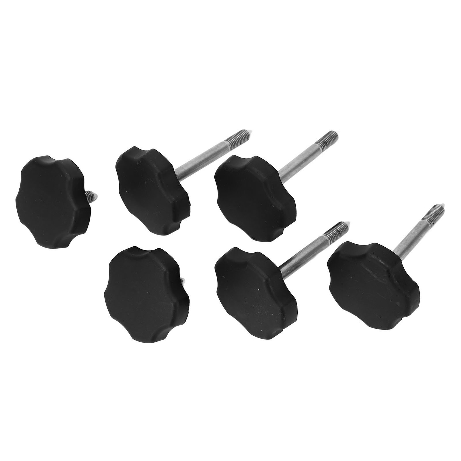 6PCs Soft Top Window Frame Knobs Pins High Performance For Jk 2007