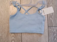 George Girls Seamless Strappy Rib Bralette. Size Medium