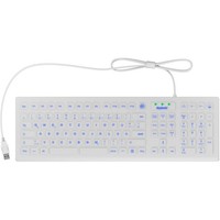 Keysonic Tastatur KSK-8031INEL-WH (De) Industrietastatur Weiß
