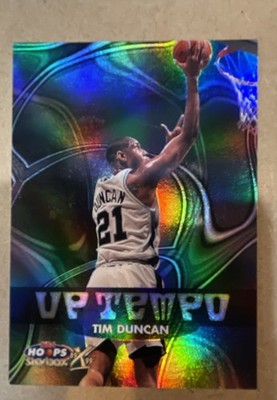 1999-00 Skybox NBA Hoops Decade - Up Tempo Tim Duncan #4 UT