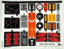 LEGO STICKER SHEET 1 ONLY 76328 CLASSIC TV SERIES BATMOBILE from set New